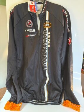 XXXL Capo Custom Racing Men's Black Cycling Jacket Brooklyn Biking